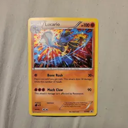 Pokemon TCG Lucario Holo XY140 XY Black Star Promo NM - Image 1