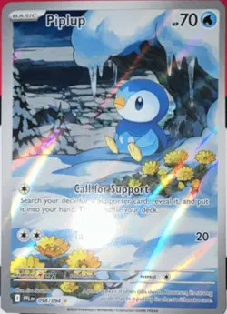 Pokemon Piplup 098/094 Me02 Phantasmal Flames Illustration Rare Holo Full Art - Image 1