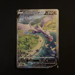 Pokemon Aerodactyl V Alt Art 180/196 Lost Origin NM - Image 1