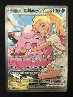 READ DESCRIPTION Ascended Heroes Lillie's Clefairy ex 280/217 Pokemon SIR - Image 1