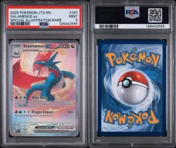 Pokemon TCG Salamence ex 187/159 SV09 Journey Together SIR Holo PSA 9 2025 - Image 3