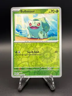 Bulbasaur 001/165 - Reverse Holo Scarlet & Violet 151 Pokemon TCG NM - Image 1