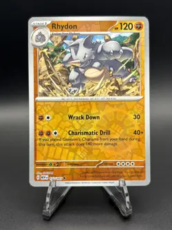 Rhydon 112/165 - Reverse Holo Scarlet & Violet 151 Pokemon TCG NM - Image 1