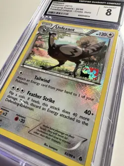 2011 Pokemon Emerging Powers Unfezant CGC 8 English #82 Cross. Holo - Image 2