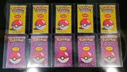 NM‼ Pokemon 2000 Topps Series 1 & 2 Tin Topper Jumbo Oversized Complete Set 5/5 - Image 2