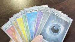Lot of 8 Pokemon TCG Terapagos Ex Cracked Ice Holo Energy Complete Set - Image 2