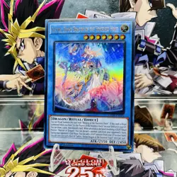 Yugioh Saffira, Divine Dragon of the Voiceless Voice LEDE-EN034 Ultra Rare NM - Image 1