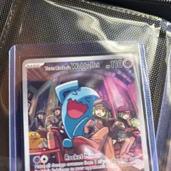 Team Rocket's Wobbuffet 203 SVP Black Star Promo Pokemon TCG - Image 2