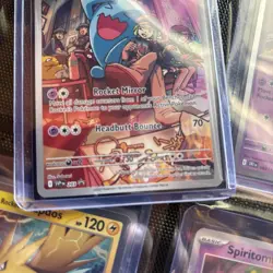 Team Rocket's Wobbuffet 203 SVP Black Star Promo Pokemon TCG - Image 3
