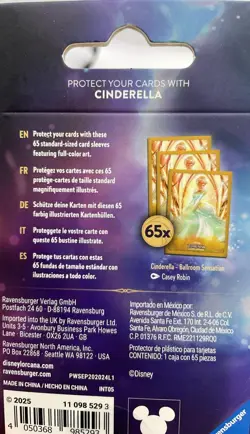 Disney Lorcana TCG 3 Pack Card Sleeves Cinderella, Elsa, Snow White (B248) - Image 3