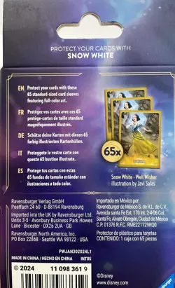 Disney Lorcana TCG 3 Pack Card Sleeves Cinderella, Elsa, Snow White (B248) - Image 5