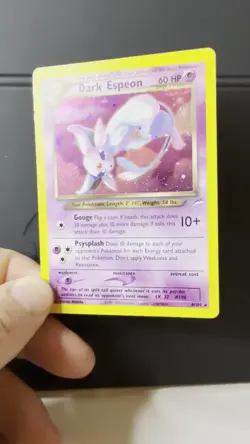 (HALF SWIRL) Pokemon TCG Dark Espeon 4/105 Neo Destiny HOLO Unlimited Card LP/MP - Image 2