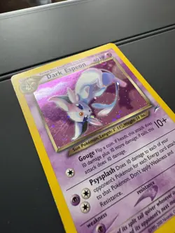 (HALF SWIRL) Pokemon TCG Dark Espeon 4/105 Neo Destiny HOLO Unlimited Card LP/MP - Image 5