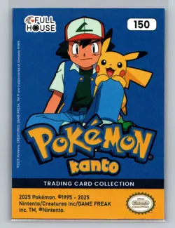Pokemon Card - Mewtwo 150 - Cracked Ice Holo - Kanto Full House - Image 2