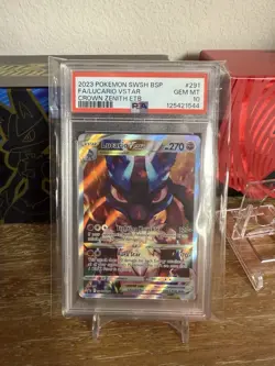 PSA 10 LUCARIO VSTAR SWSH291 2023 POKEMON SWORD & SHIELD CROWN ZENITH ETB PROMO - Image 1