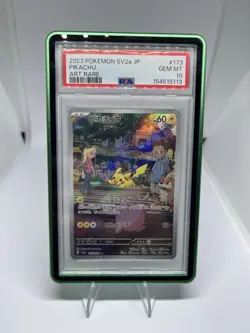 2023 Sv2a: Pokemon Pikachu Card 151 Japanese Art Rare Holo 173/165 PSA 10 - Image 1