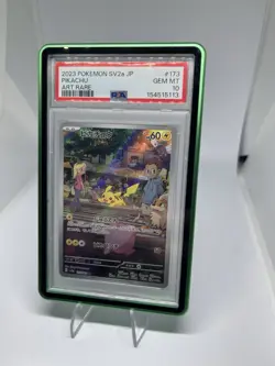 2023 Sv2a: Pokemon Pikachu Card 151 Japanese Art Rare Holo 173/165 PSA 10 - Image 2