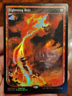 Lightning Bolt *Promo Magic Fest* (MFP) Full Art, Promo Foil - Card #1 - LP -MTG - Image 1