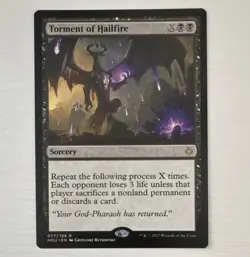 Torment of Hailfire 077/199 Hour of Devastation Rare Regular Black (EN) - Image 1