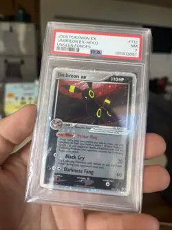 Pokemon Umbreon EX Unseen Forces Ultra Rare #112 PSA 7 - Image 1