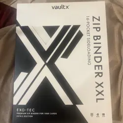 Vault X Exo-Tec Zip Binder XXL SV10.5 16 Pocket Black Bolt White Flare Pokemon - Image 1