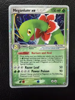 Meganium ex 106/115 Unseen Forces Holo Pokemon TCG With Triple Swirls🌀LP/MP - Image 1