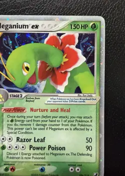 Meganium ex 106/115 Unseen Forces Holo Pokemon TCG With Triple Swirls🌀LP/MP - Image 2