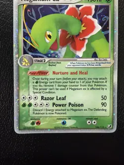 Meganium ex 106/115 Unseen Forces Holo Pokemon TCG With Triple Swirls🌀LP/MP - Image 4