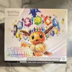 Pokemon TCG Scarlet & Violet Prismatic Evolutions ETB 9 Packs English 2025 Eevee - Image 1