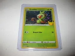 Grookey 8/25 Holo 2021 Pokemon 25th Anniversary McDonalds Promo NM - Image 1