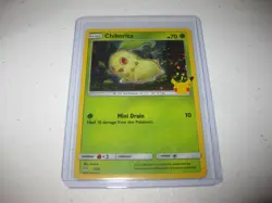 Chikorita 2/25 Holo 2021 Pokemon 25th Anniversary McDonalds Promo NM - Image 1