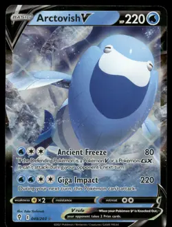 Arctovish V 048/203 Holo V Rare Evolving Skies Pokemon Lightly Played - Image 1