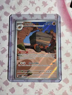 Pokemon TCG Crustle 130/086 Illustration Rare SV10.5: Black Bolt MINT/Near Mint - Image 1
