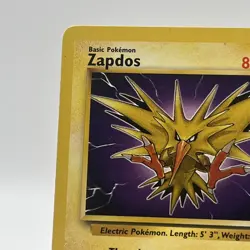Pokemon Zapdos Fossil Holo Rare 15/62 Unlimited 1999 Wizards (LP-MP) - Image 2
