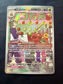 Pokemon TCG Twilight Masquerade Dipplin Illustration Rare #170 Holo - Image 1