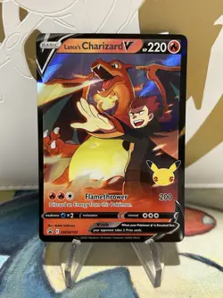 Lance's Charizard V SWSH133 Celebrations Black Star Promo Pokemon TCG NM - Image 1