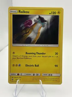 Pokemon TCG Raikou 32/73 Holo Shining Legends MINT - Image 1