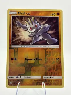 POKEMON MACHOP 63/145 GUARDIANS RISING COMMON REVERSE HOLO NEAR MINT - Image 1