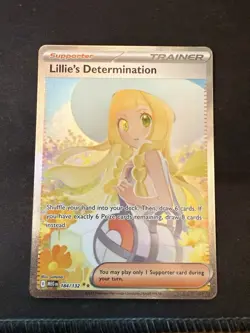 Lillie's Determination SIR 184/132 SIR Special Illustration Rare Pokemon IN HAND - Image 1