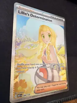 Lillie's Determination SIR 184/132 SIR Special Illustration Rare Pokemon IN HAND - Image 3