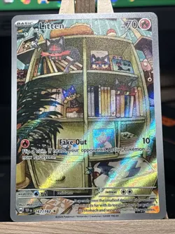 Pokemon TCG Litten 167/162 SV05 Temporal Forces Full Art Illustration Rare Holo - Image 2