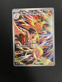 Pokemon TCG Ethan's Typhlosion 190/182 Destined Rivals IR Full Art Holo - Image 1