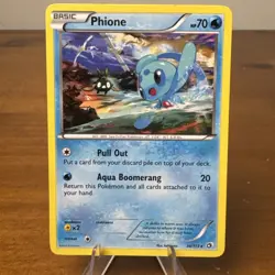 Phione 36/113 Rare Legendary Treasures Pokemon LP - Image 1