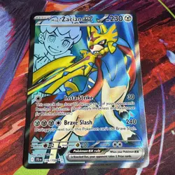 Pokemon Hop's Zacian ex Full Art 176/159 JTG Journey Together NM - Image 1