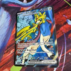 Pokemon Hop's Zacian ex Full Art 176/159 JTG Journey Together NM - Image 2