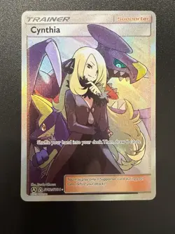 2019 POKEMON SUN & MOON HIDDEN FATES #SV82 FULL ART/CYNTHIA NM/M - Image 1