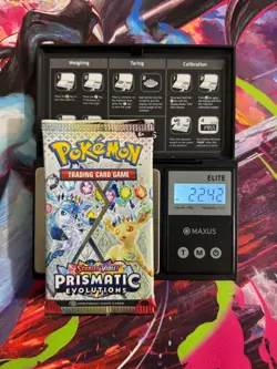 (VERY HEAVY) 🔥22.42g Prismatic Evolutions Pokemon Sealed Booster Pack Brand New - Image 1