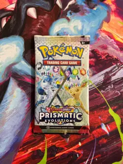(VERY HEAVY) 🔥22.42g Prismatic Evolutions Pokemon Sealed Booster Pack Brand New - Image 3