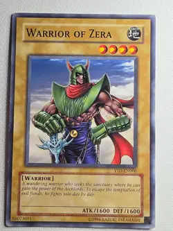 WARRIOR OF ZERA YSD-EN006 YU-GI-OH 2006 WJB0008 - Image 1