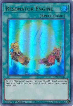 Yugioh - Resonator Engine (Ultra Rare) (1st Edition) - GFTP-EN114 (P) - Image 1